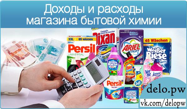 доходы и расходы магазина бытовой химии