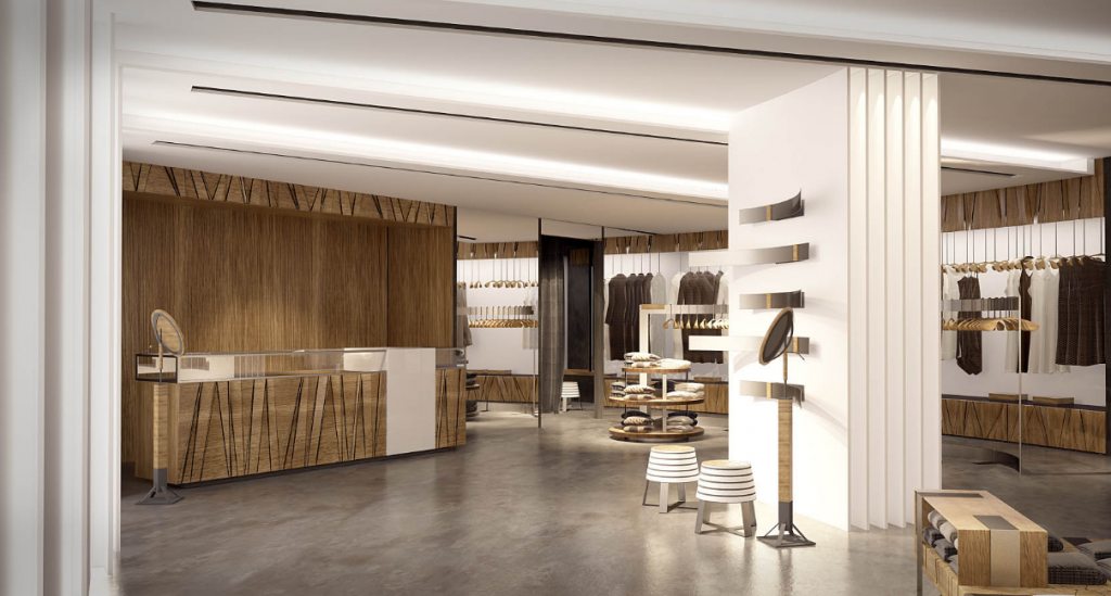 помещение магазина женской одежды