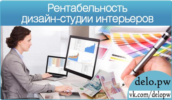 рентабельность дизайн-студии интерьеров